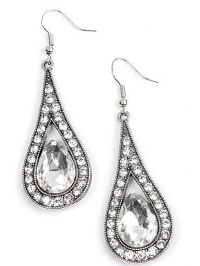 Paparazzi Teardrop Gem Dangle Earrings (ED240)